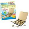 Kraftsman wooden Tic Tac Toe game with protective cover, portable strategy game