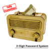 Wooden Money Bank Radio Style