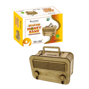 Classic Radio Style Wooden Money Bank for all age groups  | Make in India