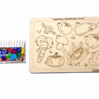 Kraftsman Vegetable Identification Puzzle Board with Color kit included