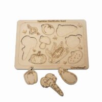 Kraftsman Vegetable Identification Puzzle Board with Color kit included