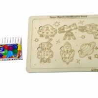 Kraftsman Space Objects Identification Puzzle Board with Color kit included