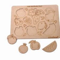Kraftsman Fruits Board Identification Puzzle Board | Color kit included