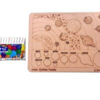 Kraftsman wooden solar system learning puzzle board