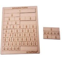 Kraftsman Mathematics Fractions Learning/strips and bars learning and puzzle board | Color kit included