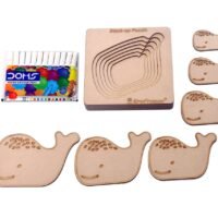 Kraftsman Stack up Puzzles/ Layered Puzzle Fish Shape for Kids | Color Kit Included | 6 Pieces Puzzle