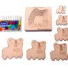 Stack up Puzzles/ Layered Puzzle Cute Dog Shape for Kids