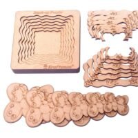 Kraftsman Stack up Puzzles/ Layered Puzzle Butterfly Shape for Kids | Color Kit Included | 18 Pieces Puzzle