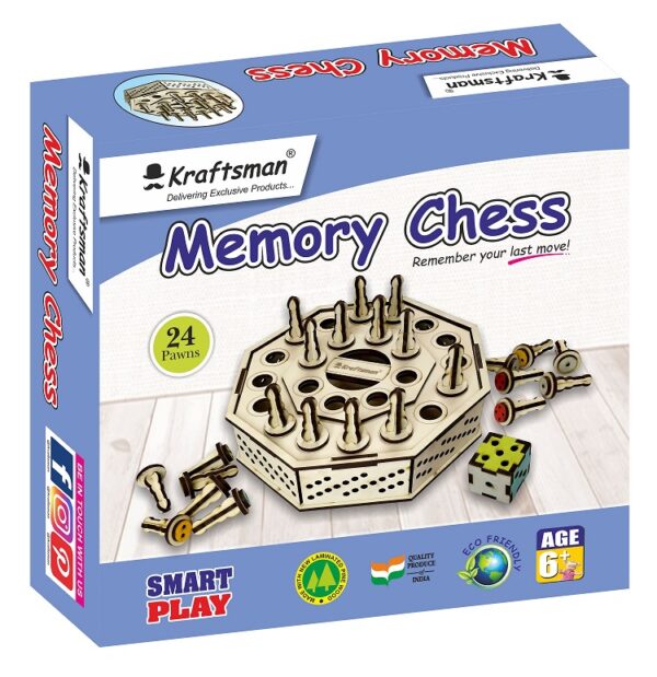 Wooden Memory Chess Game for kids - Kraftsman Brand Store