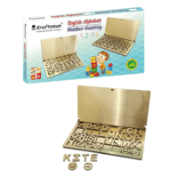 Kraftsman Wooden Montessori Alphabet Learning Game – Eco-Friendly Educational Toy for Kids