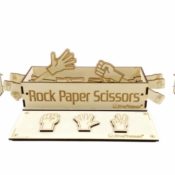 Kraftsman Wooden Rock Paper Scissors | Clash Royale Game Set