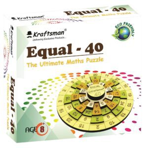 Kraftsman Wooden Maths Magic Equal 40 Puzzle | for All Age Groups