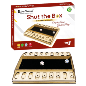 Kraftsman Wooden Shut The Box Game | 2 Players Game