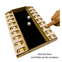 Wooden Shut the Box Game – Family Dice Challenge Mastered | 2 Players Game