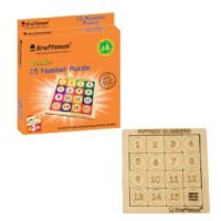 Kraftsman 15 Number Puzzle Slider | Solve and Color Your Own Puzzle