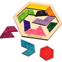 Kraftsman Hexagram Puzzle 11 Pieces | Color your puzzle