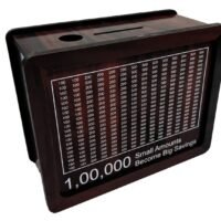 The LakhPot Wooden Money Bank| 1 Lakh Money Bank with Tracker Board