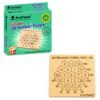 Kraftsman wooden 38 number maths magic puzzle with numbered hexagonal pieces and wooden puzzle board