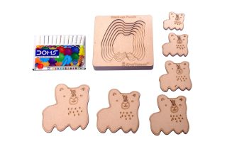 Stack up Puzzles/ Layered Puzzle Cute Dog Shape for Kids